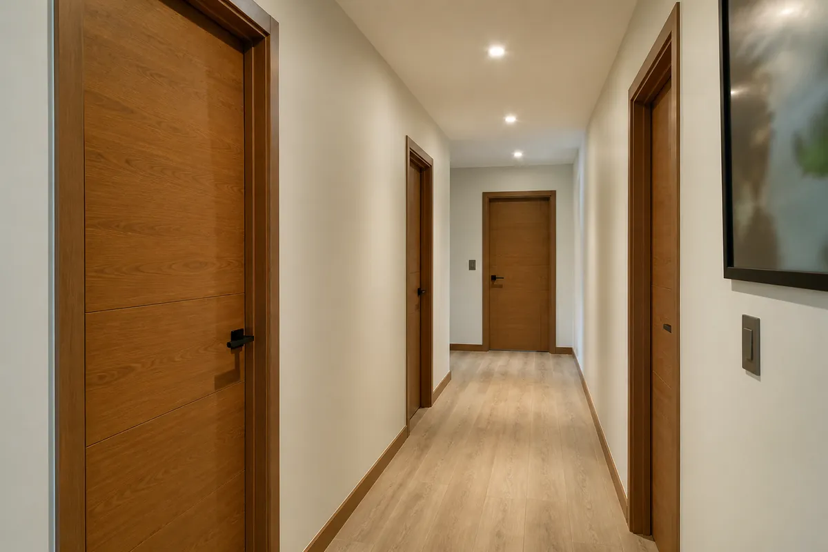 door and door frame for villa apartment full set building materials