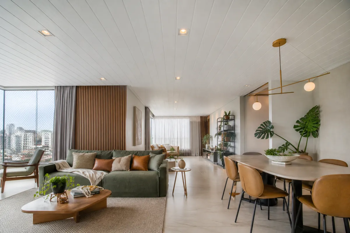 PVC ceiling panel installed in South America apartment project