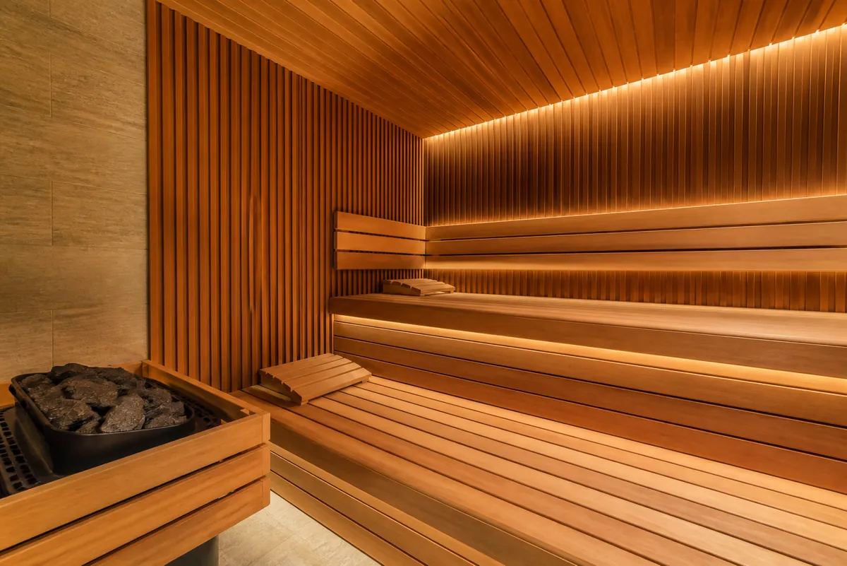 sauna room complete building materials for villa project