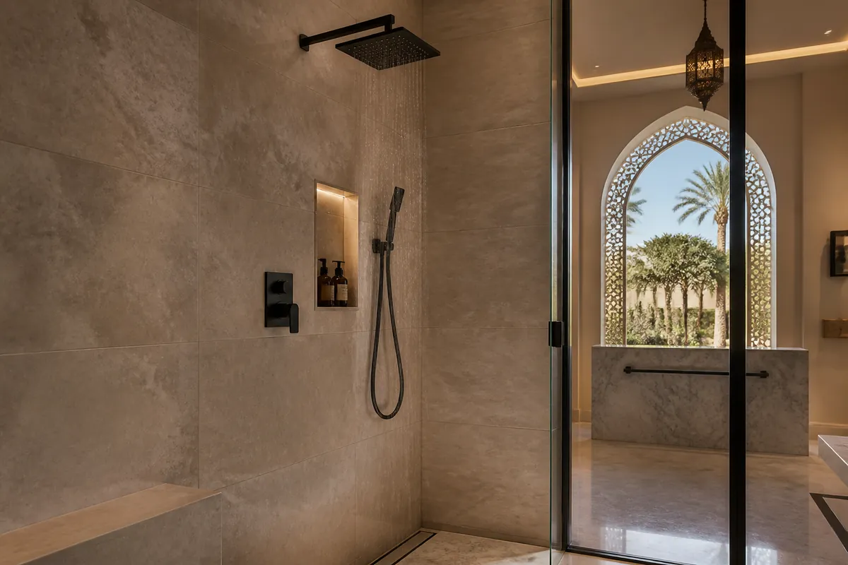 shower set sanitary ware for Middle East hotel bathroom