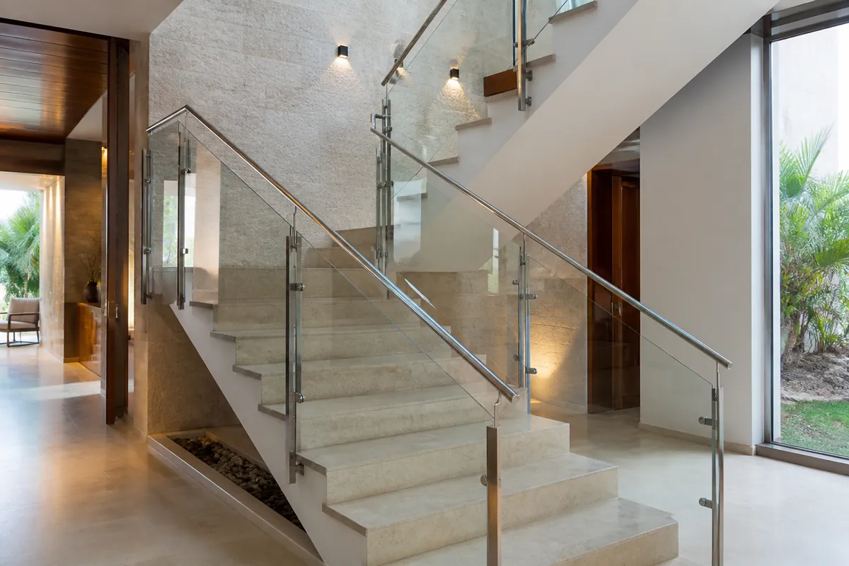 handrail stair railing for luxury villa project