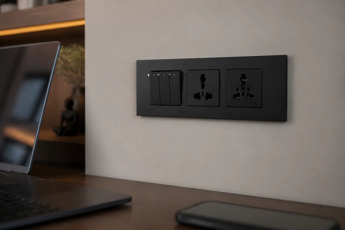 switch socket panel and electric supplies for apartment project