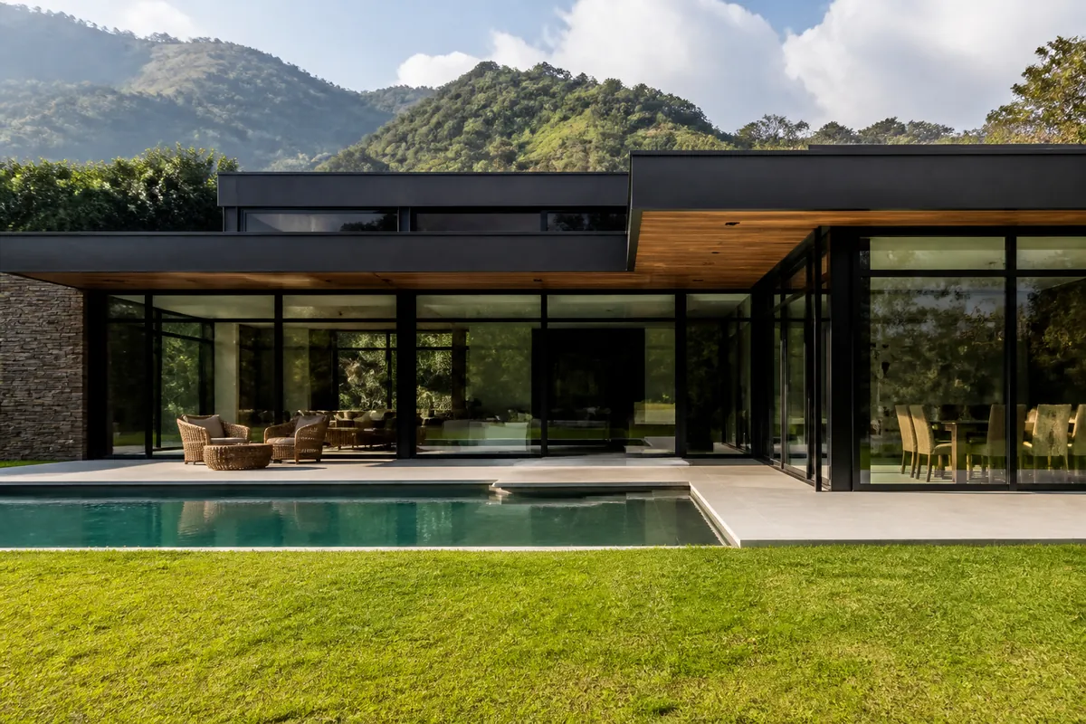 window and window frame for South America villa project