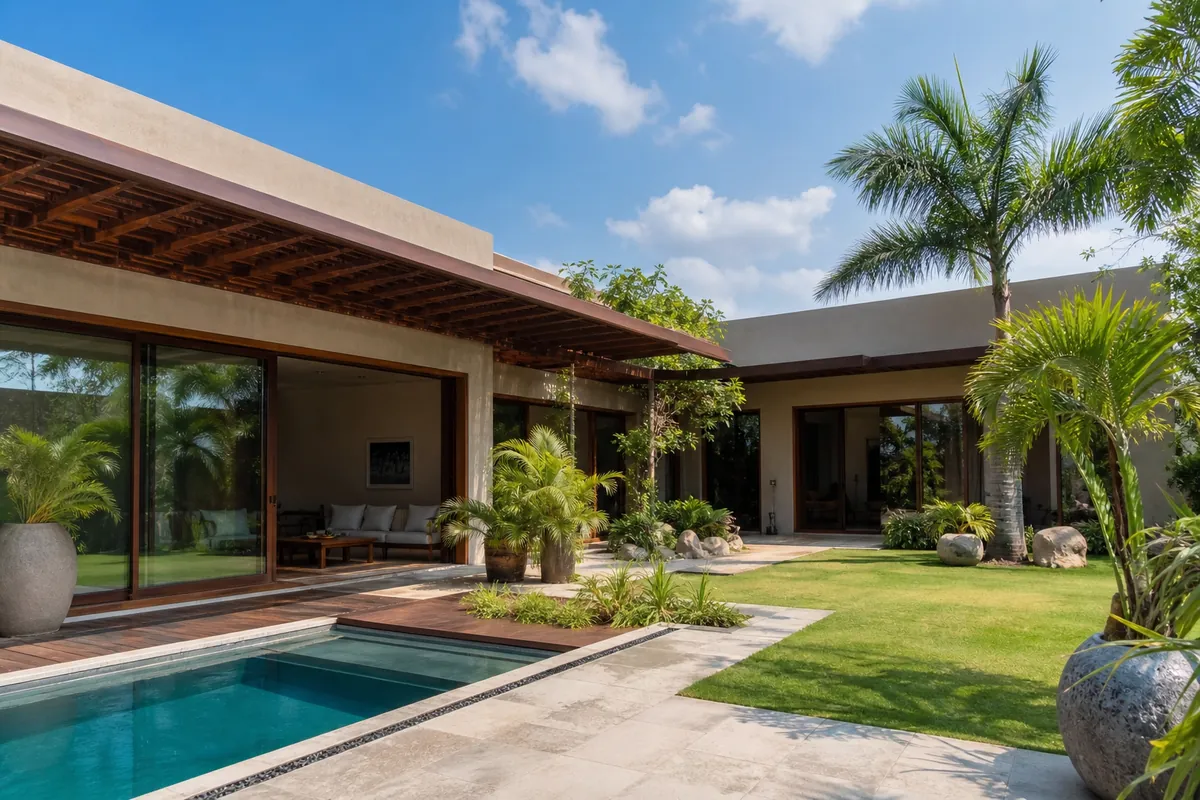Completed Projects Luxury Villa in Bolivia with complete building materials supply