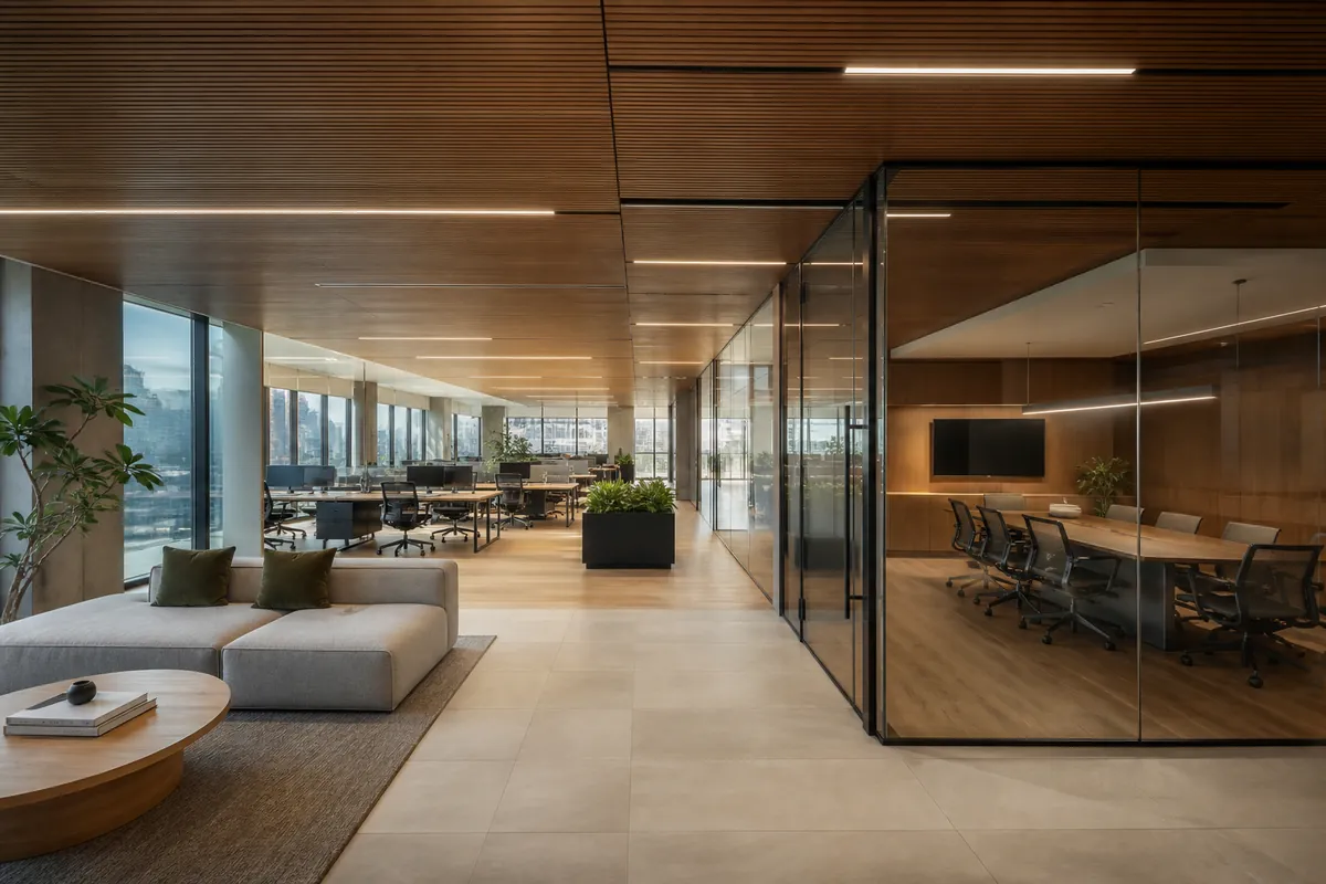 Completed Projects Office Building in Chile with complete building materials supply